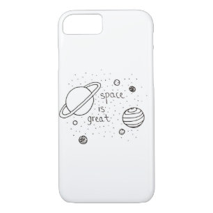 Funda Para iPhone 8/7 Doodle del espacio