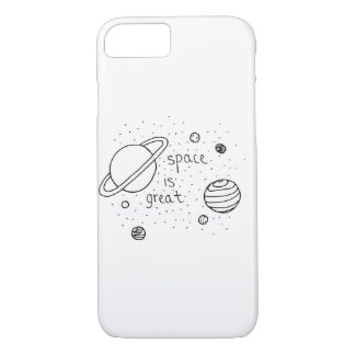 Funda Para iPhone 8/7 Doodle del espacio