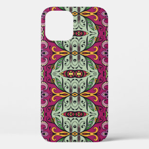 Funda Para iPhone 12 Doodle étnico tribal geométrico floral