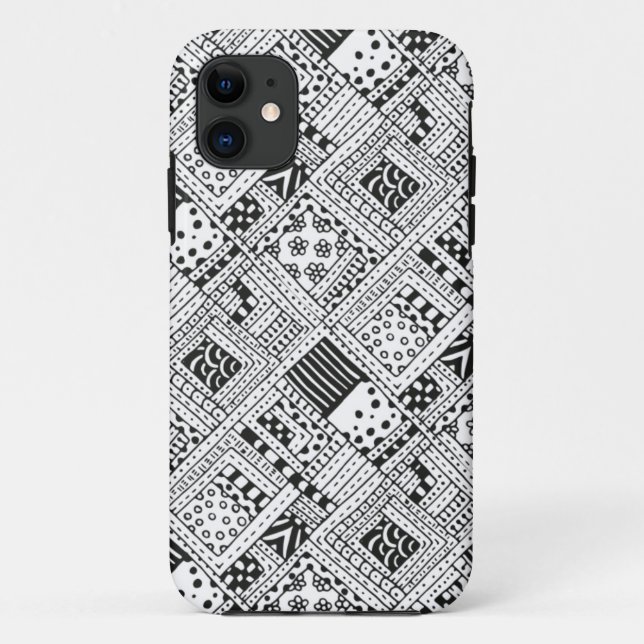 Funda De Case-Mate Para iPhone Doodle indio del modelo (Reverso)