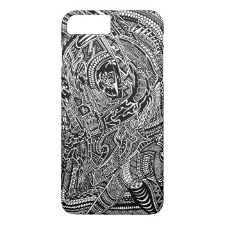 Funda Para iPhone 8 Plus/7 Plus Doodle loco tribal abstracto a mano