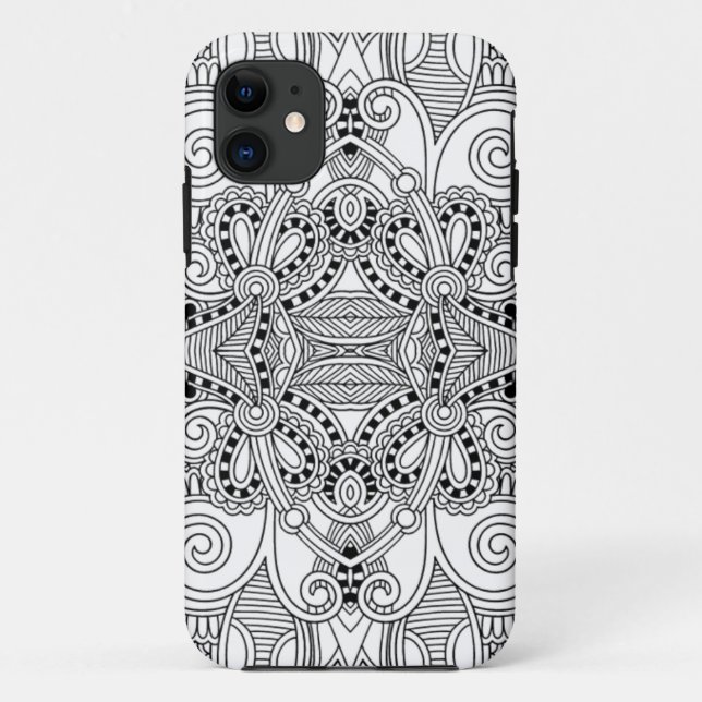Funda De Case-Mate Para iPhone Doodle único (Reverso)