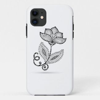 Funda Para iPhone 11 Doodles de Paisley Mehndi de la alheña
