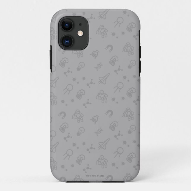 Funda De Case-Mate Para iPhone Doodles del espacio y de la ciencia (Reverso)