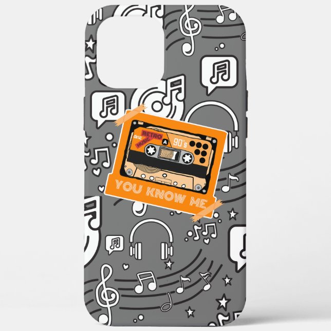 Funda De Case-Mate Para iPhone Doodles musicales (Reverso )