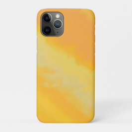 Funda Para iPhone 11 Pro Dorado Citrus Soleado Acuarela 