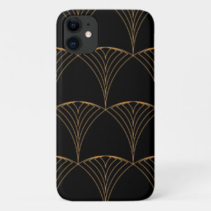 Funda Para iPhone 11 Dorado, elegante patrón tradicional lujoso simple