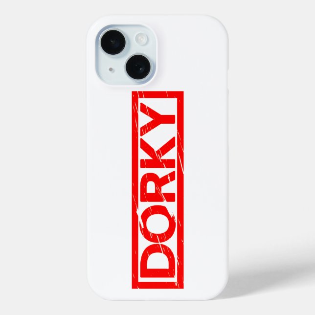 Funda De Case-Mate Para iPhone Dorky Stamp (Reverso )