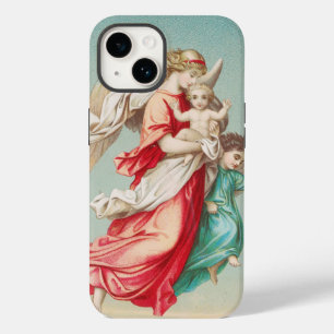 Funda Para iPhone 14 De Case-Mate Dos ángeles llevan a un niño pequeño