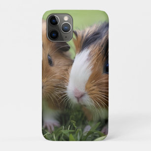Funda Para iPhone 11 Pro Dos bebés Tortoiseshell Cerdos de Guinea,