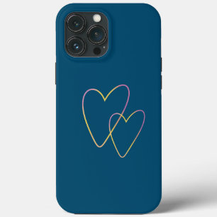 Funda Para iPhone 13 Pro Max Dos corazones