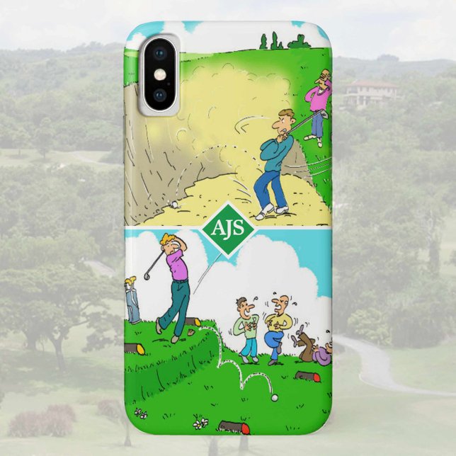 Funda De Case-Mate Para iPhone Dos divertidos Personalizados de Golfer (Subido por el creador)