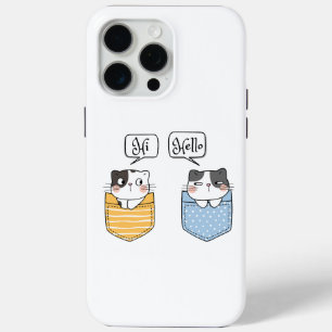 Funda Para iPhone 15 Pro Max dos gatos