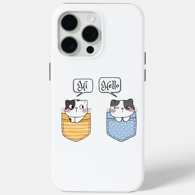 Funda De Case-Mate Para iPhone dos gatos (Reverso )