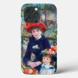 Funda Para iPhone 13 Pro Dos hermanas (en la terraza) Pierre Auguste Renoir