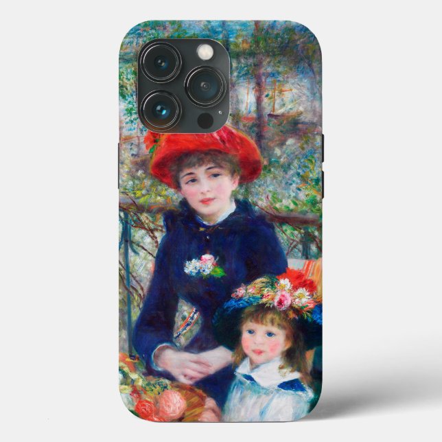 Funda De Case-Mate Para iPhone Dos hermanas (en la terraza) Pierre Auguste Renoir (Reverso )