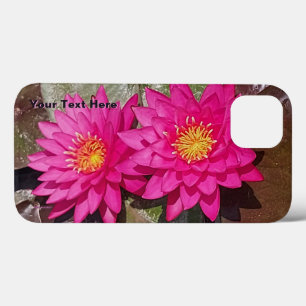 Funda Para iPhone 13 Dos Lirios De Agua Rosada