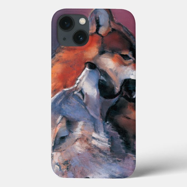 Funda De Case-Mate Para iPhone Dos lobos (Reverso)