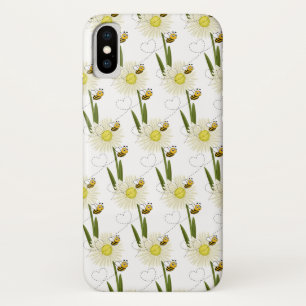 Funda Para iPhone X Dos pequeñas y lindas abejas