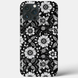 Funda Para iPhone 13 Pro Max Dosis de margarita en B&W 