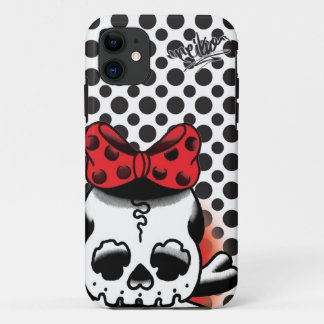 Funda Para iPhone 11 Dot Dokuro-Chan White