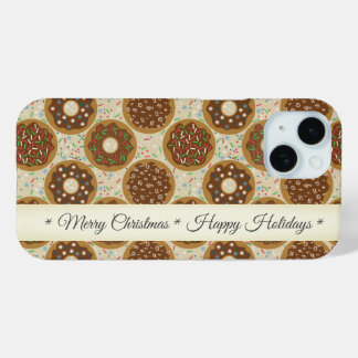 Funda Para iPhone 15 Doughnut Feliz Navidad Felices Fiestas