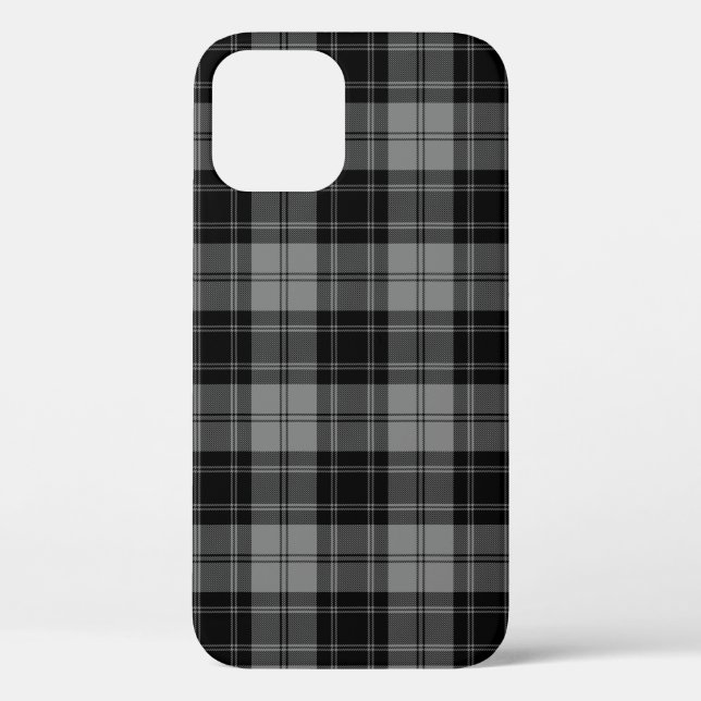 Funda De Case-Mate Para iPhone Douglas tartan negro (Reverso )