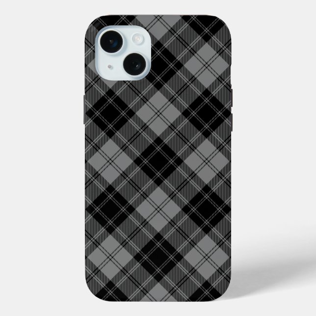 Funda De Case-Mate Para iPhone Douglas tartan negro (Reverso )