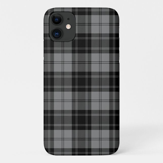 Funda De Case-Mate Para iPhone Douglas tartan negro (Reverso)