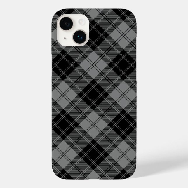 Funda De Case-Mate Para iPhone Douglas tartan negro (Reverso )