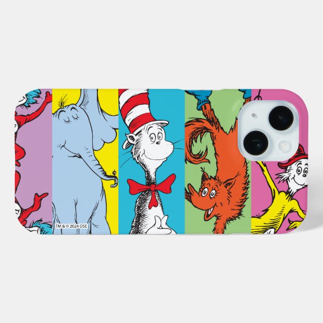 Funda De Case-Mate Para iPhone Dr. Seuss | Recorte de Personaje (Reverso (Horizontal) )