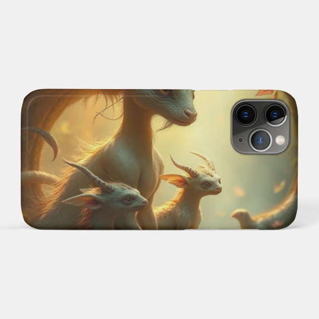 Funda De Case-Mate Para iPhone „Drachenmutter im goldenen Wald“ (Reverso (horizontal))