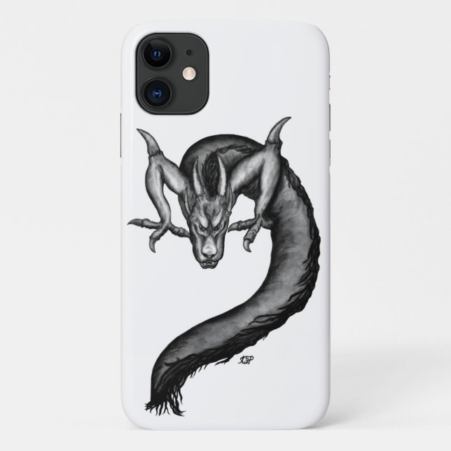 Funda De Case-Mate Para iPhone Dragón al estilo del tatuaje (Reverso)