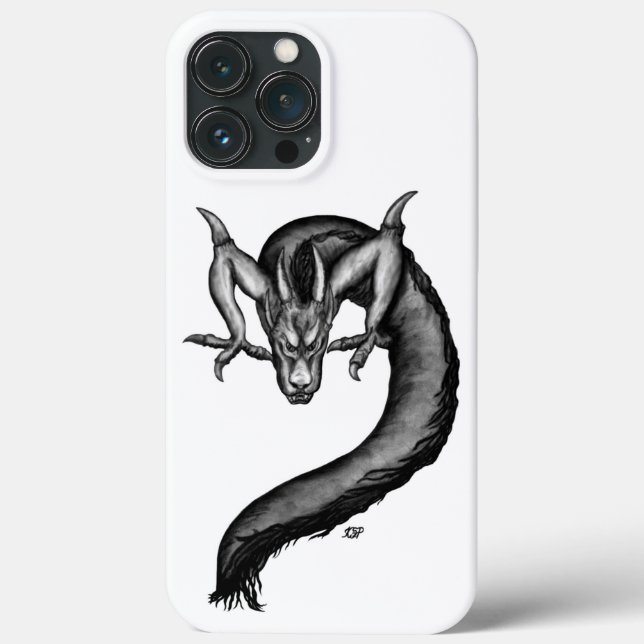 Funda De Case-Mate Para iPhone Dragón al estilo del tatuaje (Reverso )