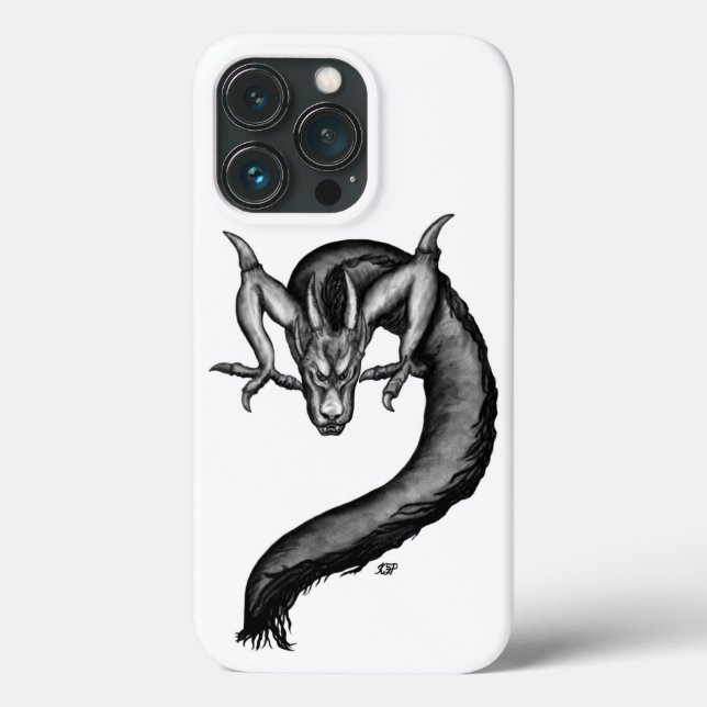 Funda De Case-Mate Para iPhone Dragón al estilo del tatuaje (Reverso )