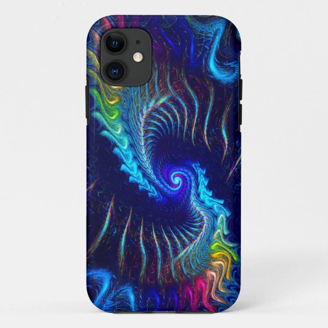 Funda De Case-Mate Para iPhone Dragón arcoiris (Reverso)