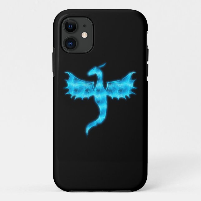 Funda De Case-Mate Para iPhone Dragón azul (Reverso)