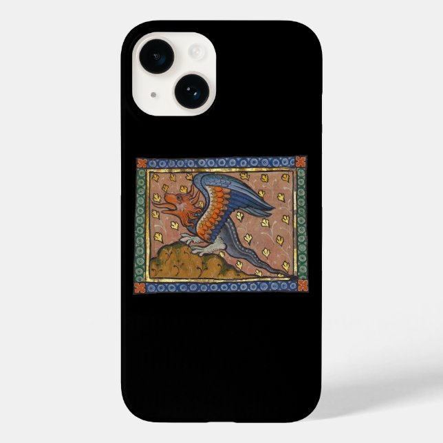 Funda De Case-Mate Para iPhone Dragón Bestiario Medieval c. 1270 (Reverso )