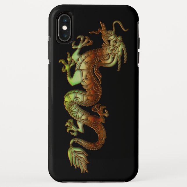 Funda De Case-Mate Para iPhone Dragón Bicolor (Reverso)