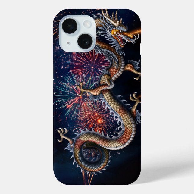 Funda De Case-Mate Para iPhone Dragón Chino (Reverso )