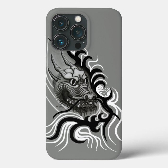 Funda De Case-Mate Para iPhone Dragón chino en tatuaje (Reverso )
