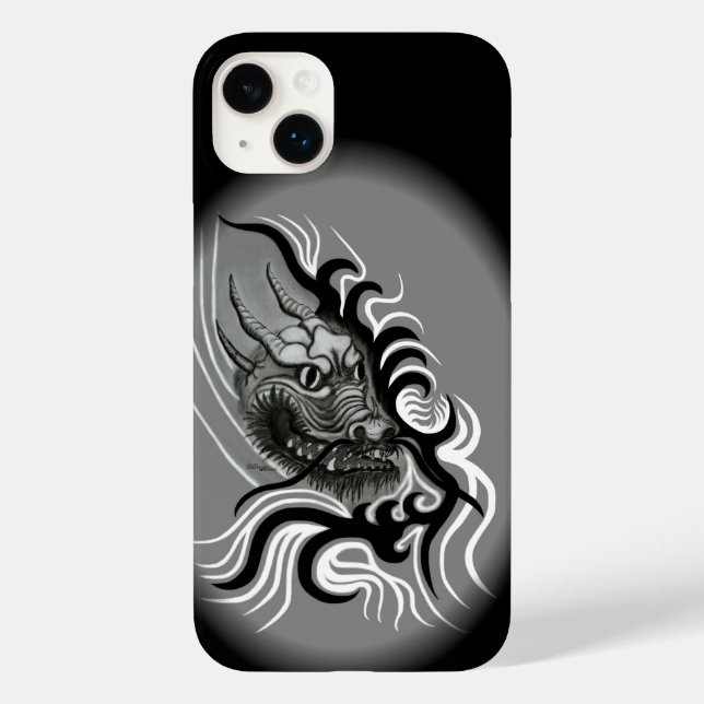 Funda De Case-Mate Para iPhone Dragón chino en tatuaje (Reverso )