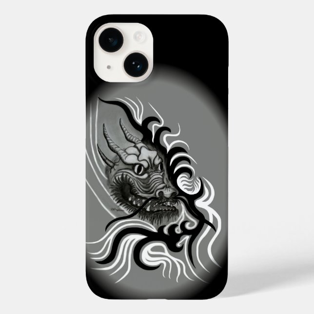 Funda De Case-Mate Para iPhone Dragón chino en tatuaje (Reverso )