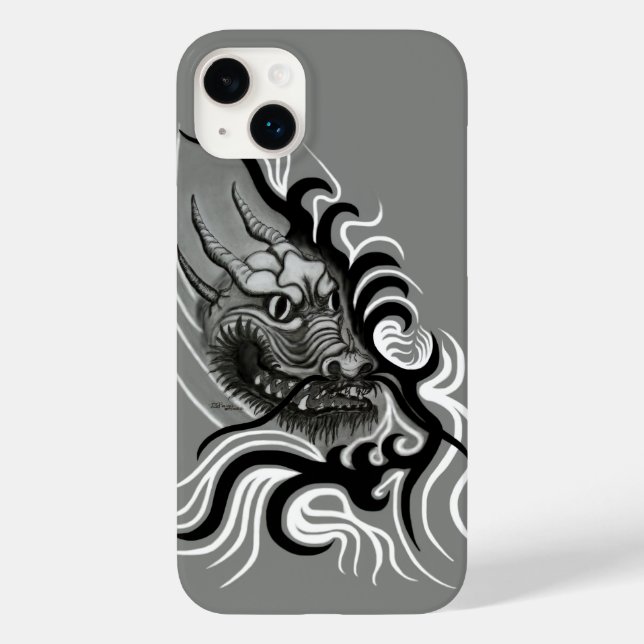 Funda De Case-Mate Para iPhone Dragón chino en tatuaje (Reverso )