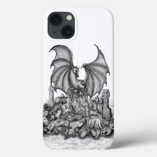 Funda Para iPhone 13 Dragón con zombi