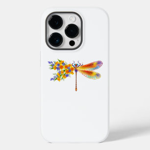 Funda Para iPhone 14 Pro De Case-Mate Dragón de flores amarillas