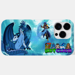Funda Para iPhone 14 Pro Max De Case-Mate Dragón de hielo azul y asistente mágico en dominio