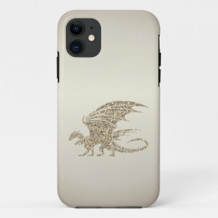 Funda Para iPhone 11 Dragón de mosaico asombroso oro