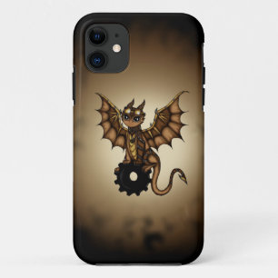 Funda Para iPhone 11 Dragón de Steampunk
