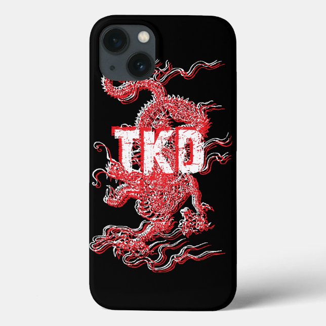 Funda De Case-Mate Para iPhone Dragón de Taekwondo (Reverso)
